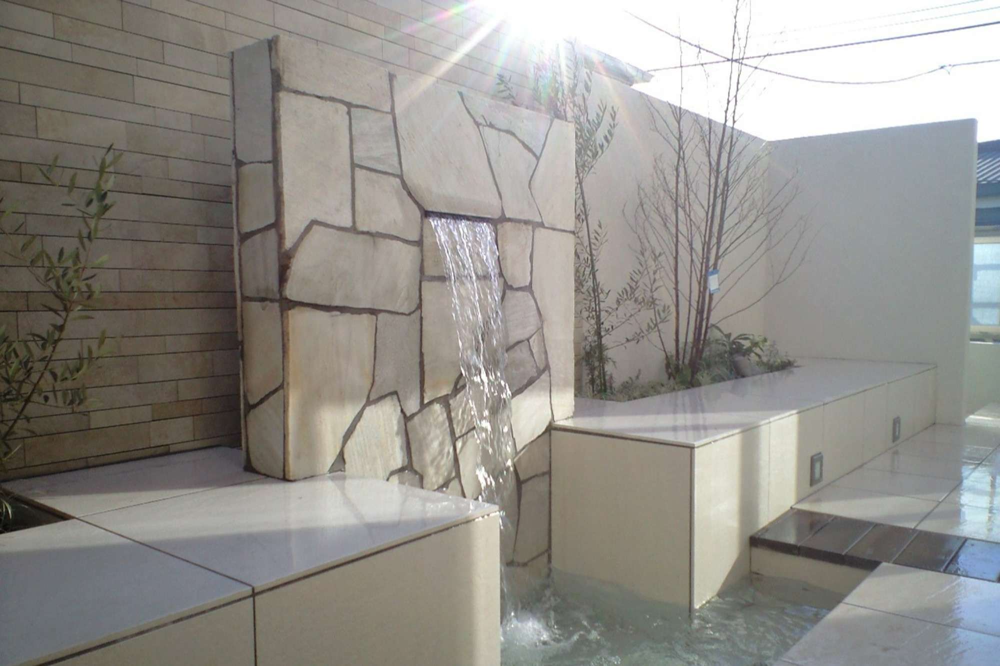 水の音に癒される空間