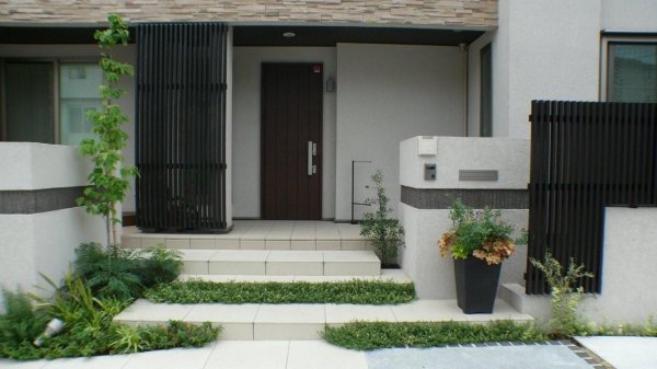 Simple Modern Exterior and Plants