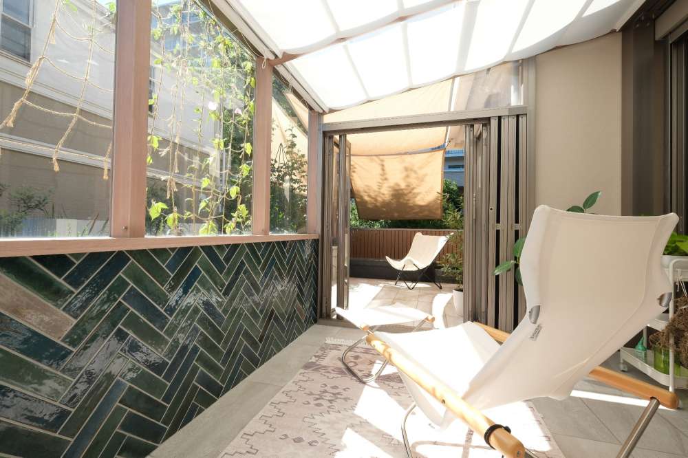 愛猫と過ごせるガーデンルーム